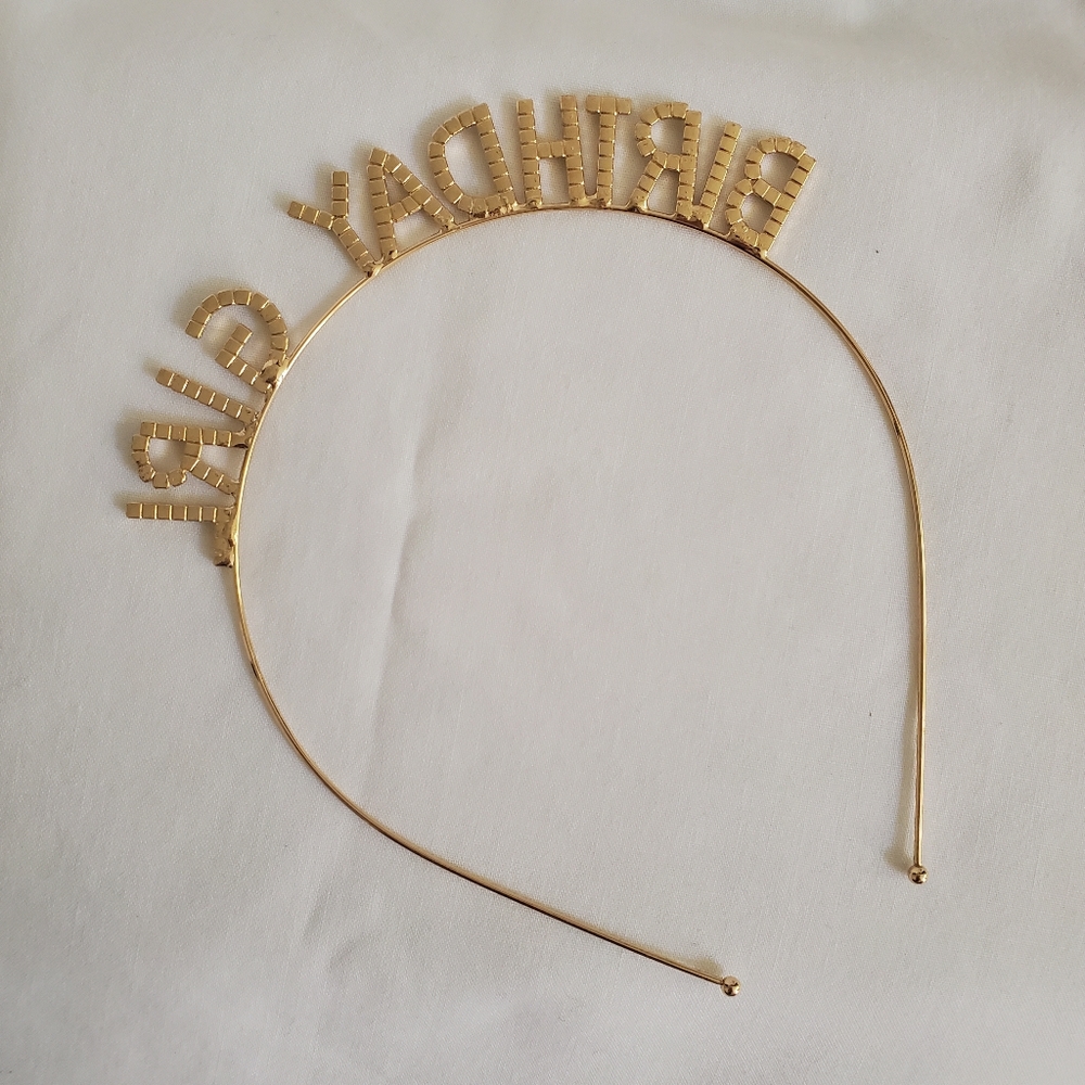 "Birthday Girl" Rhinestone Head Band - Picture 3 of 3